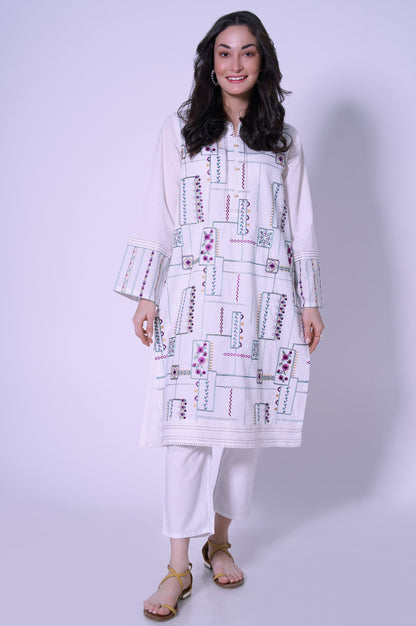 Stitched 1 Piece Cambric Shirt