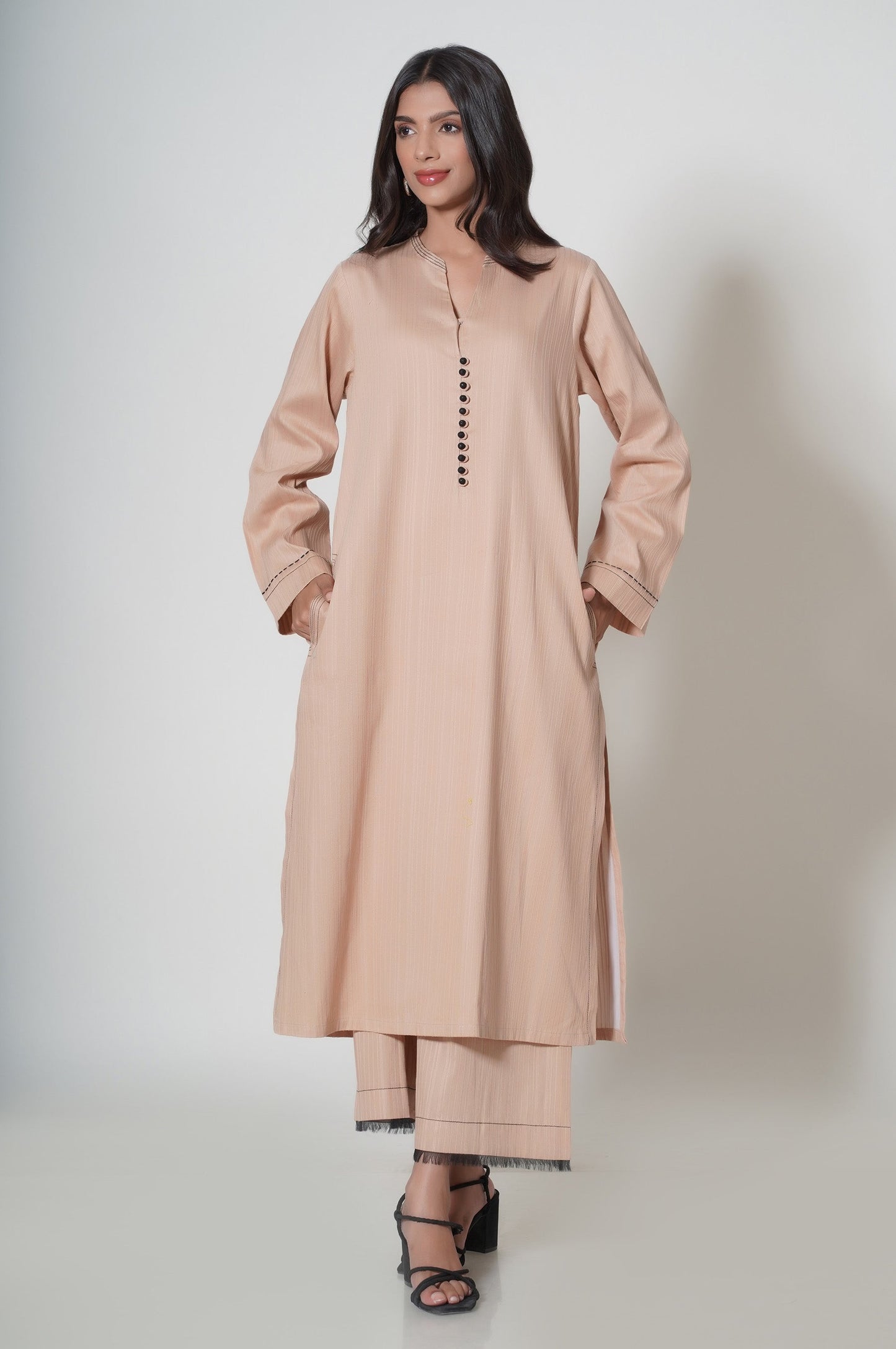 Stitched 2 Piece Dyed Cambric Suit