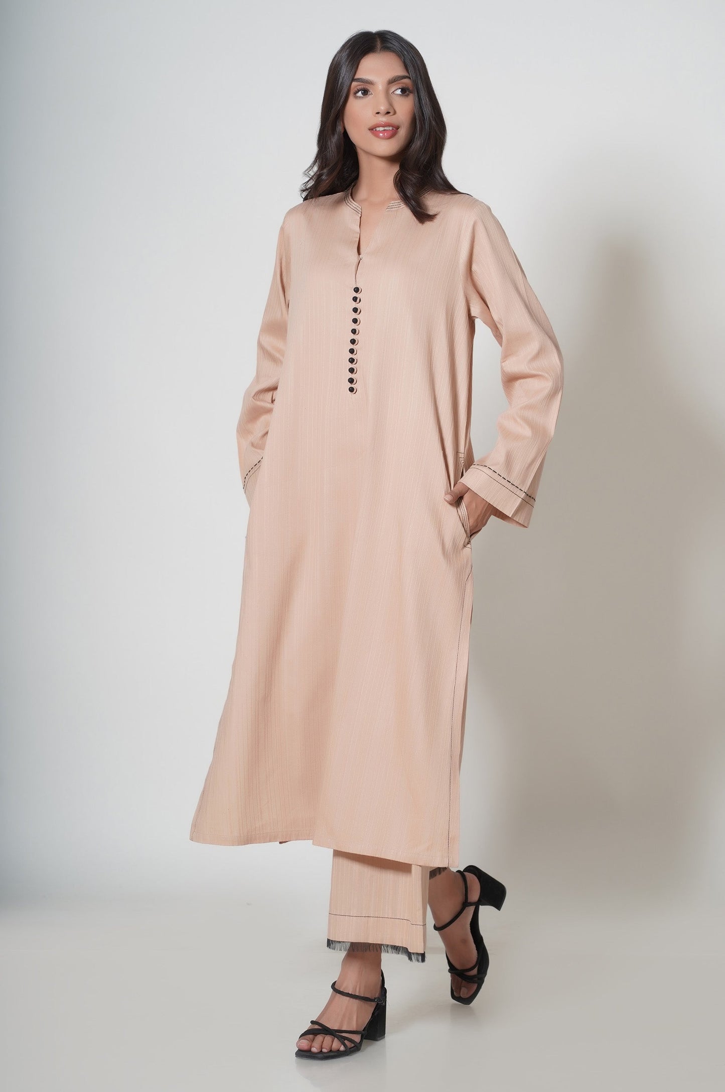 Stitched 2 Piece Dyed Cambric Suit