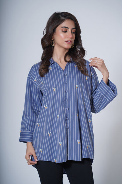 Stitched 1 Piece Yarn Dyed Top