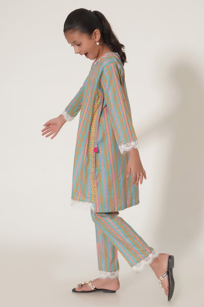 Stitched 2 Piece Printed Lawn Suit