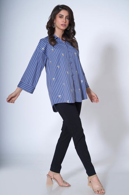 Stitched 1 Piece Yarn Dyed Top