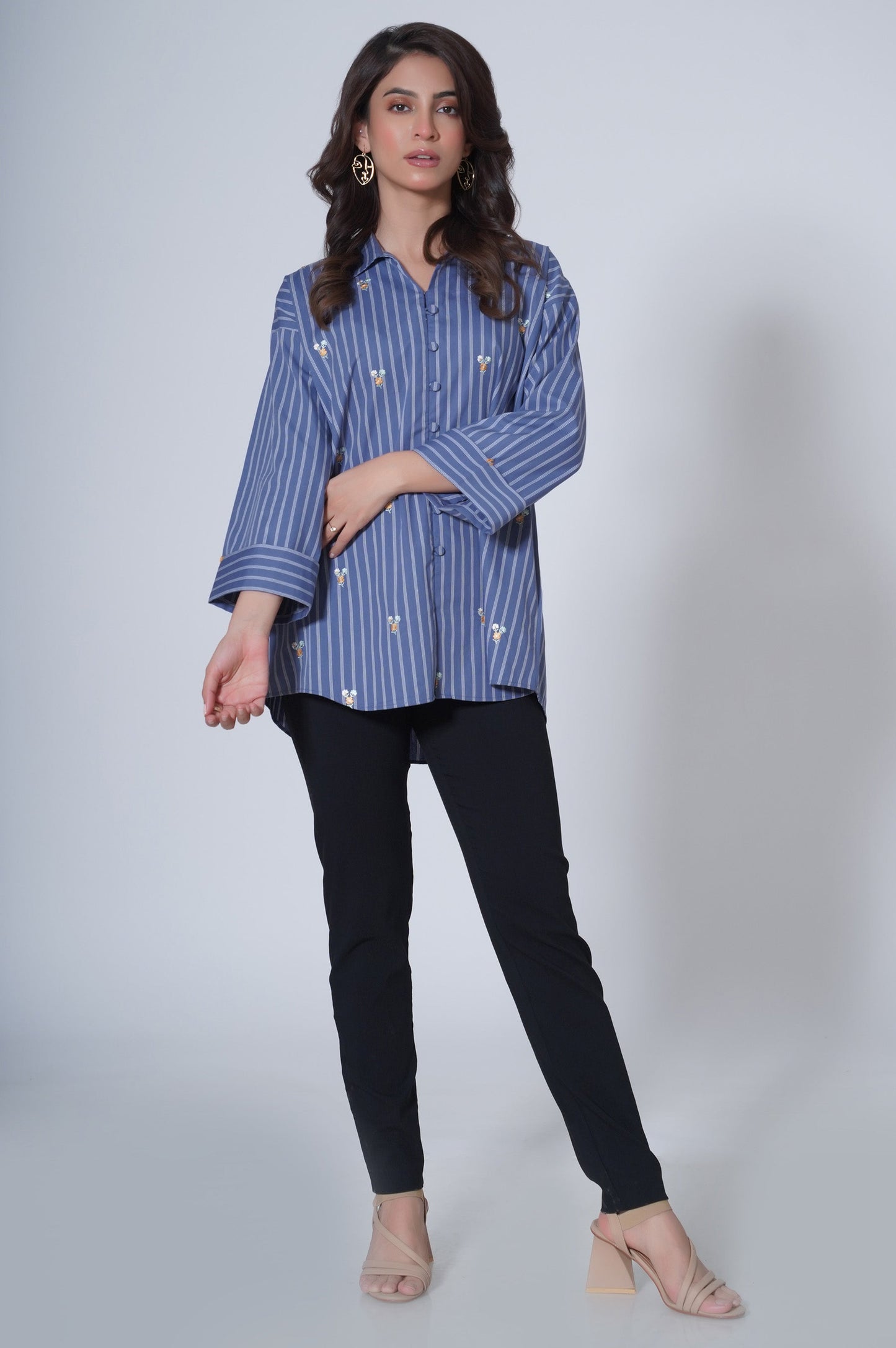 Stitched 1 Piece Yarn Dyed Top