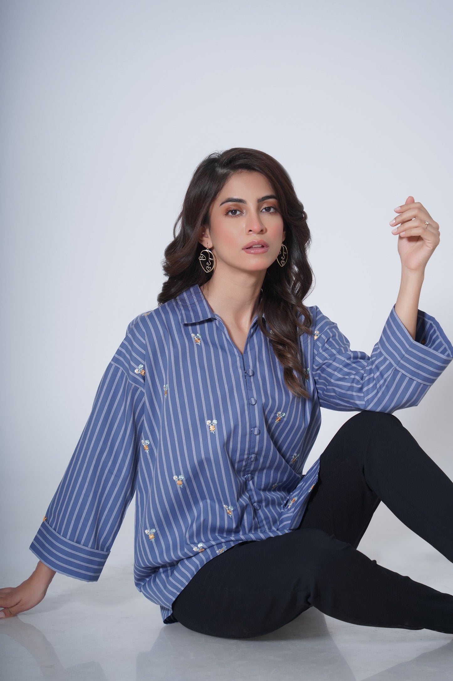 Stitched 1 Piece Yarn Dyed Top