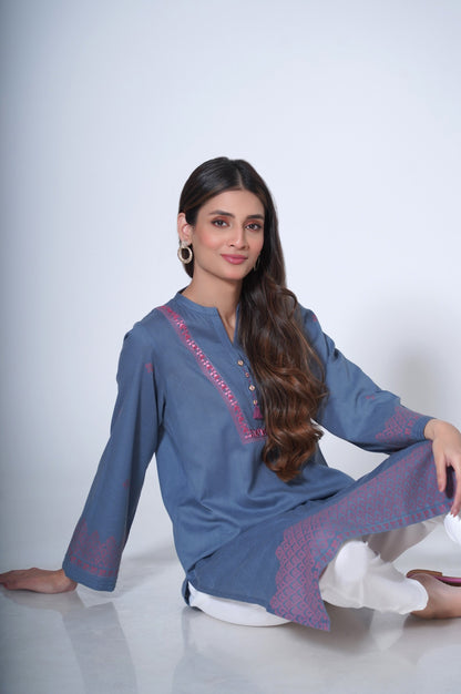 Stitched 1 piece Composed Jacquard Shirt