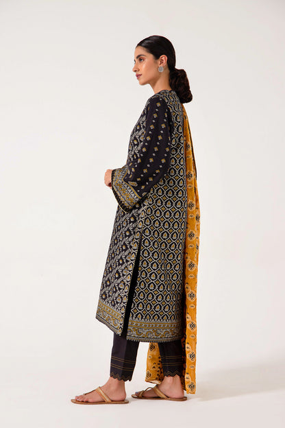 Stitched 3 Piece Dyed Jacquard Suit