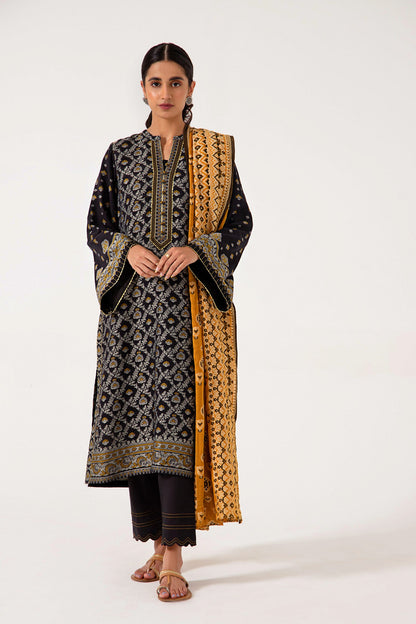 Stitched 3 Piece Dyed Jacquard Suit