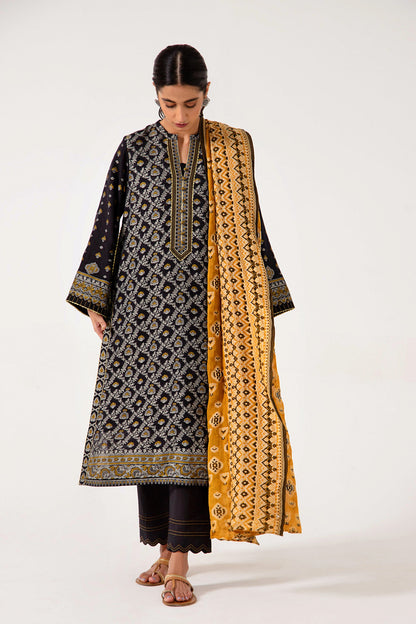 Stitched 3 Piece Dyed Jacquard Suit