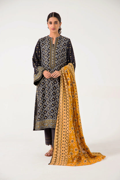 Stitched 3 Piece Dyed Jacquard Suit