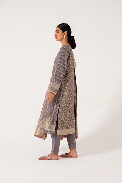 Stitched 3 Piece Dyed Jacquard Suit