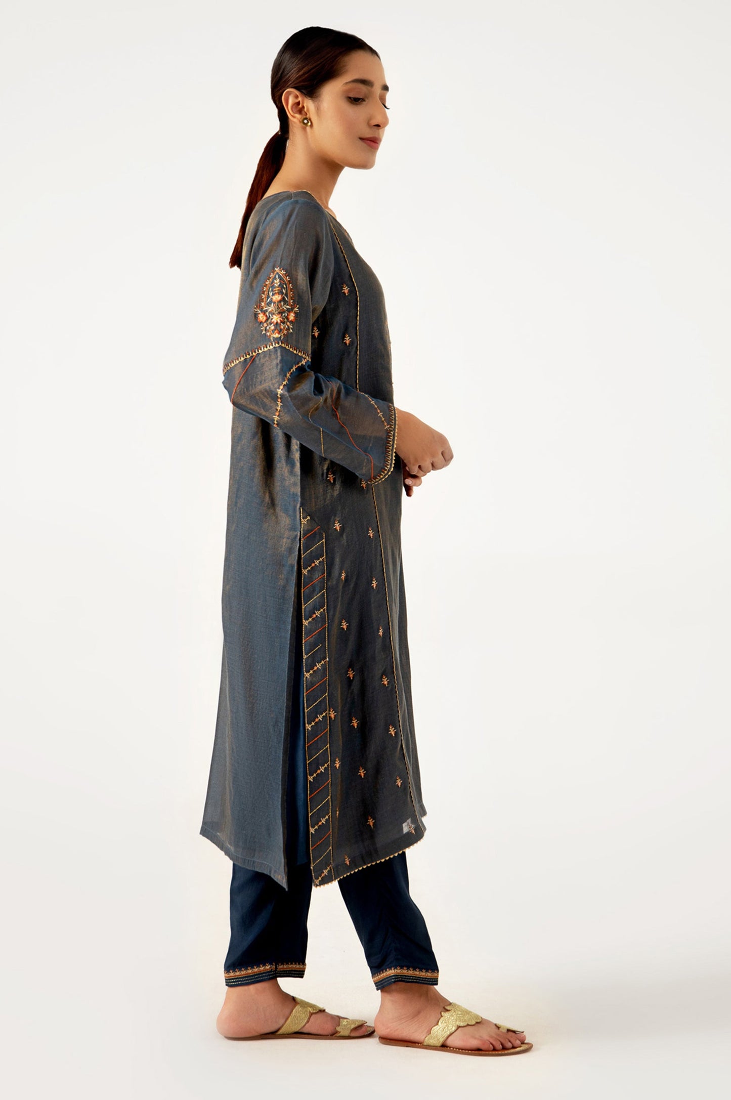 Stitched 2 Piece Mysuri Embroidered Outfit