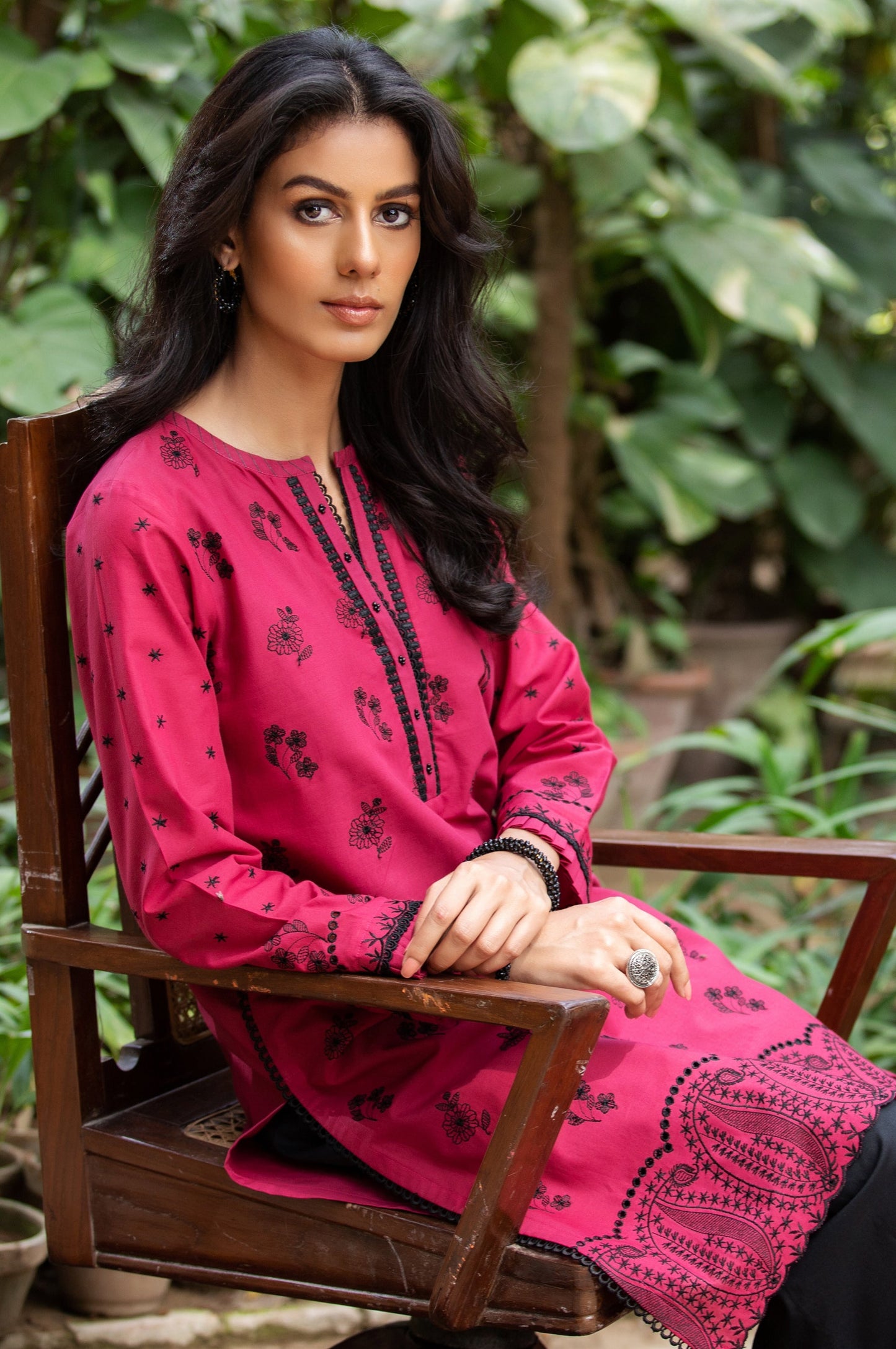 Stitched 1 Piece Chikankari Cambric Shirt