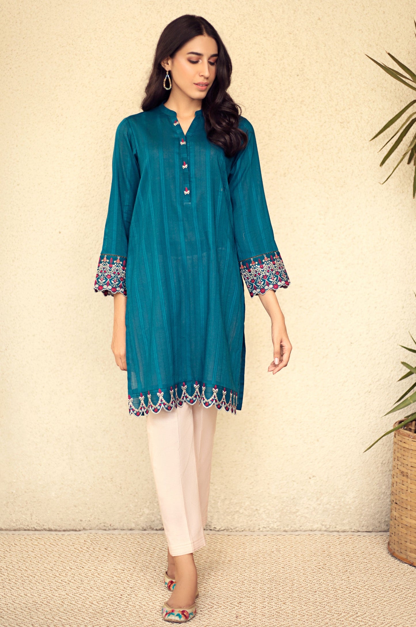 Stitched 1 Piece Embroidered Shirt