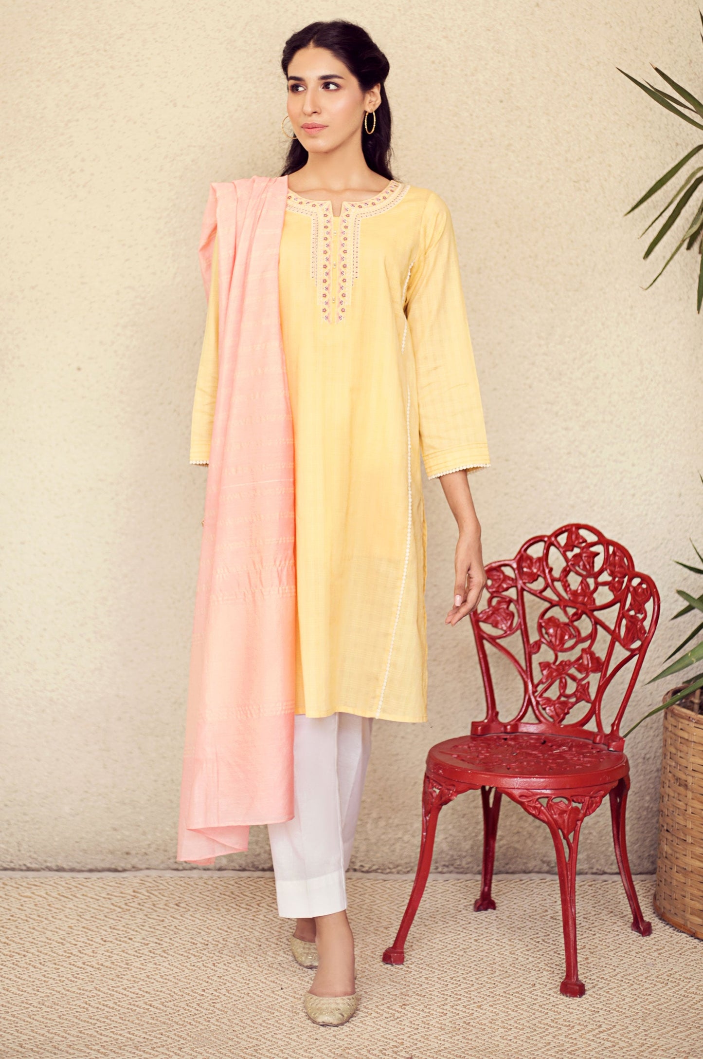 Stitched 2 Piece Embroidered Suit