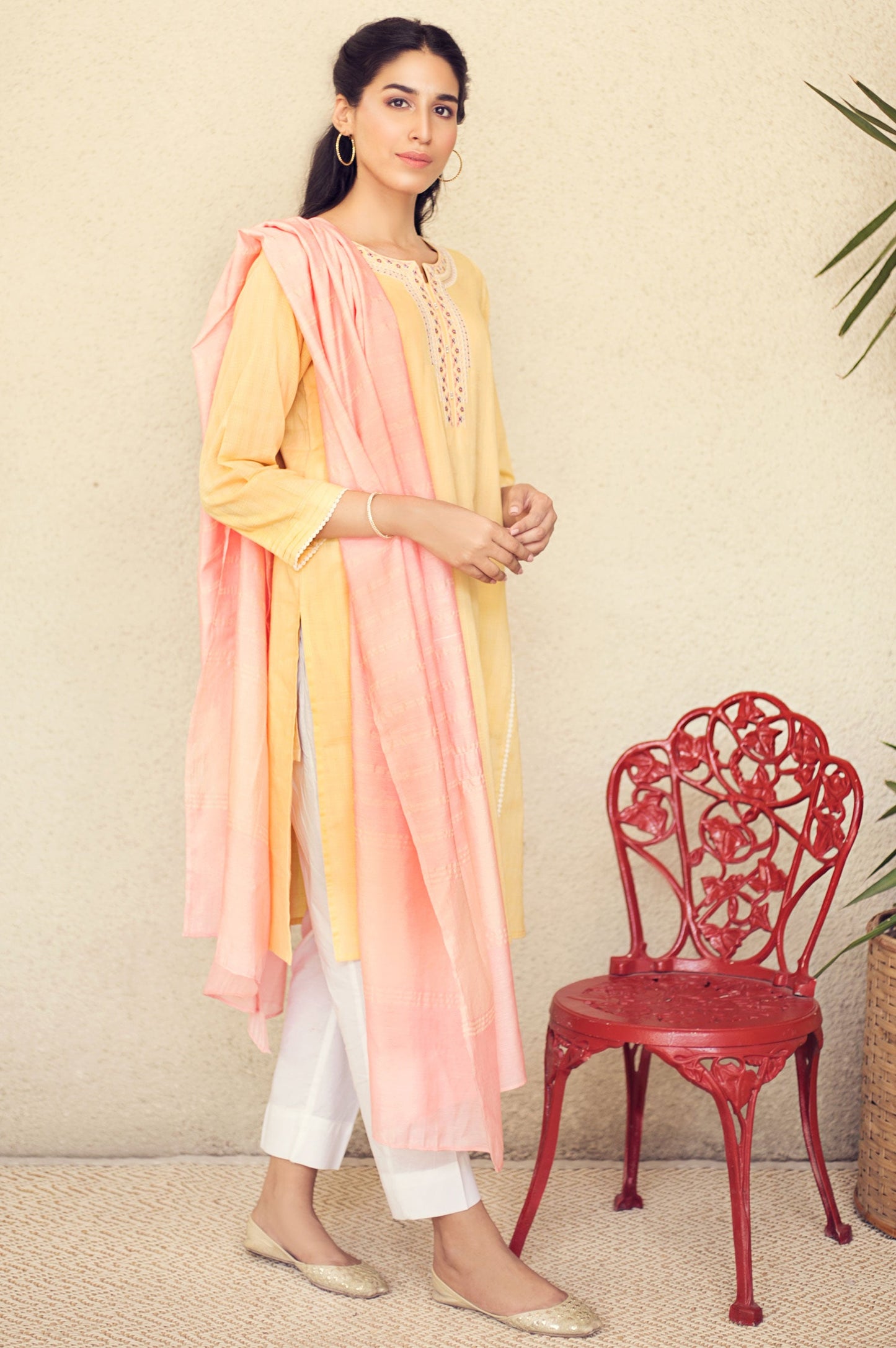 Stitched 2 Piece Embroidered Suit