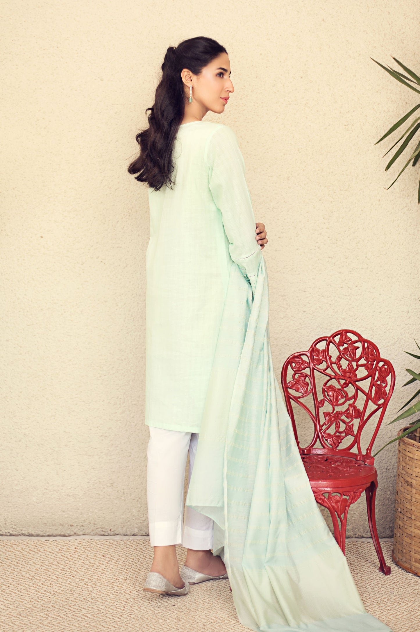 Stitched 2 Piece Embroidered Suit