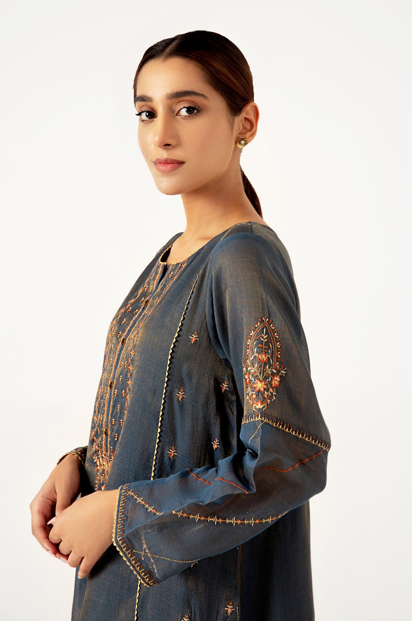 Stitched 2 Piece Mysuri Embroidered Outfit