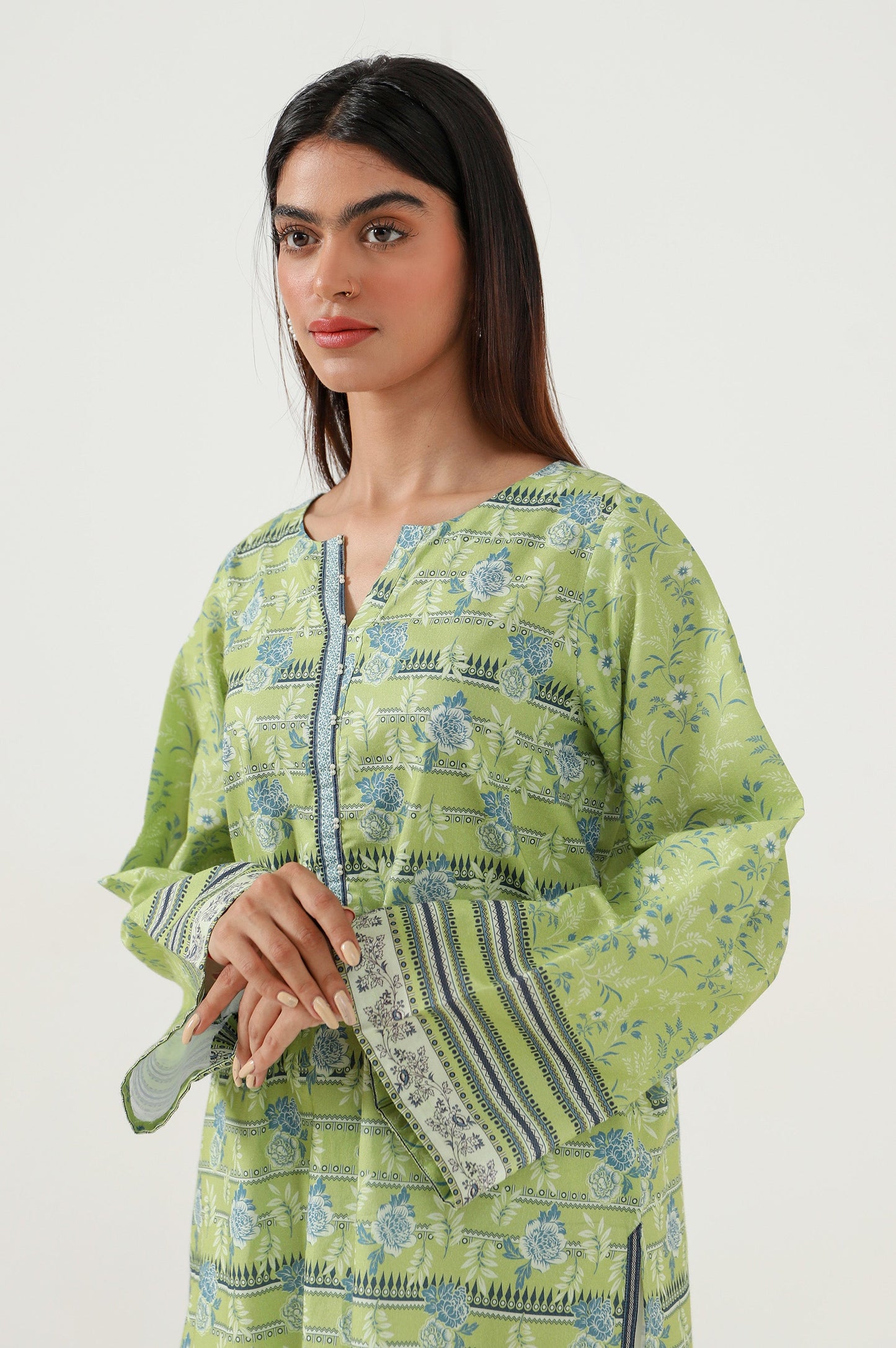 Stitched 1 Piece Digital Printed Lawn Shirt