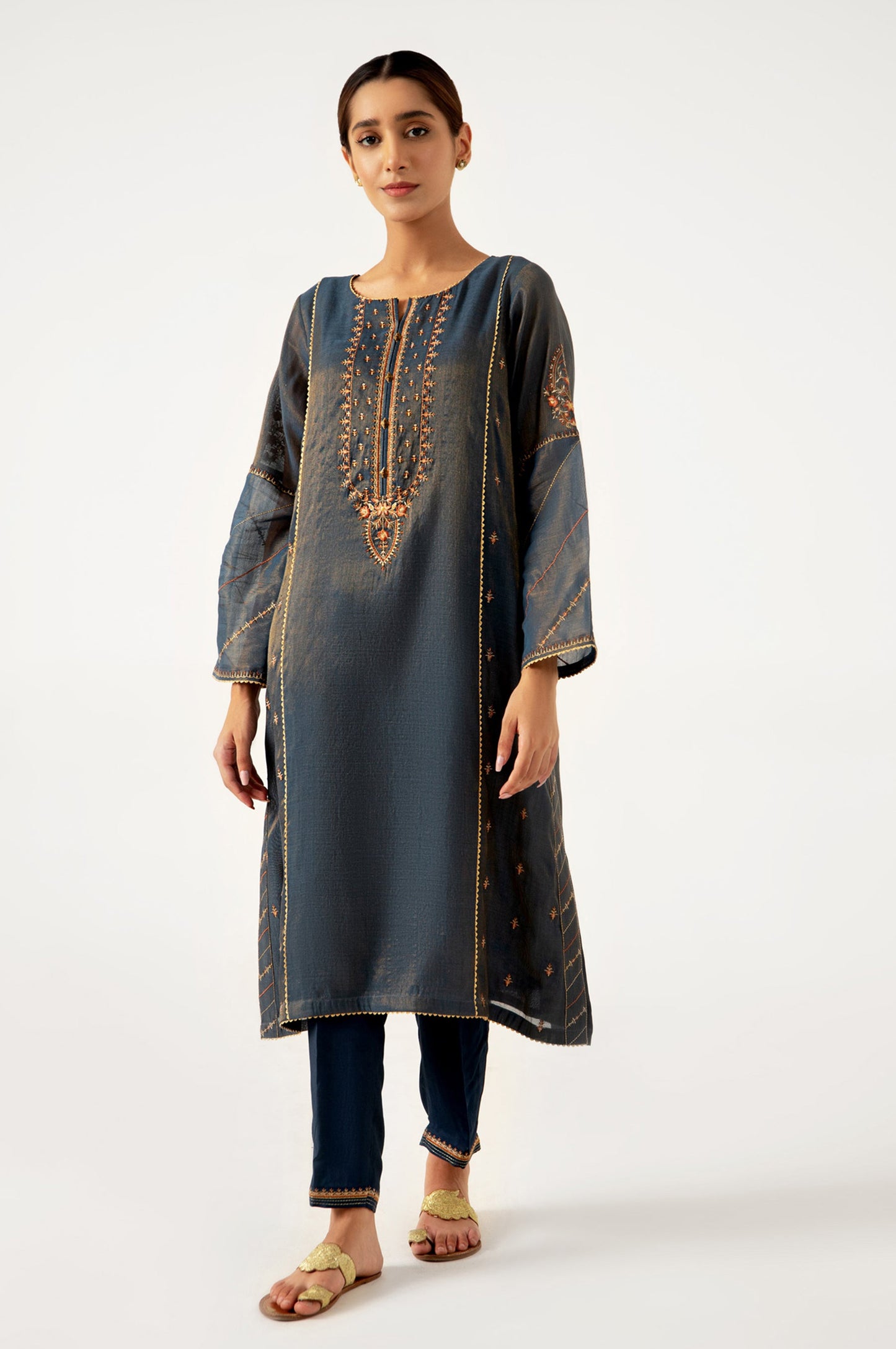 Stitched 2 Piece Mysuri Embroidered Outfit