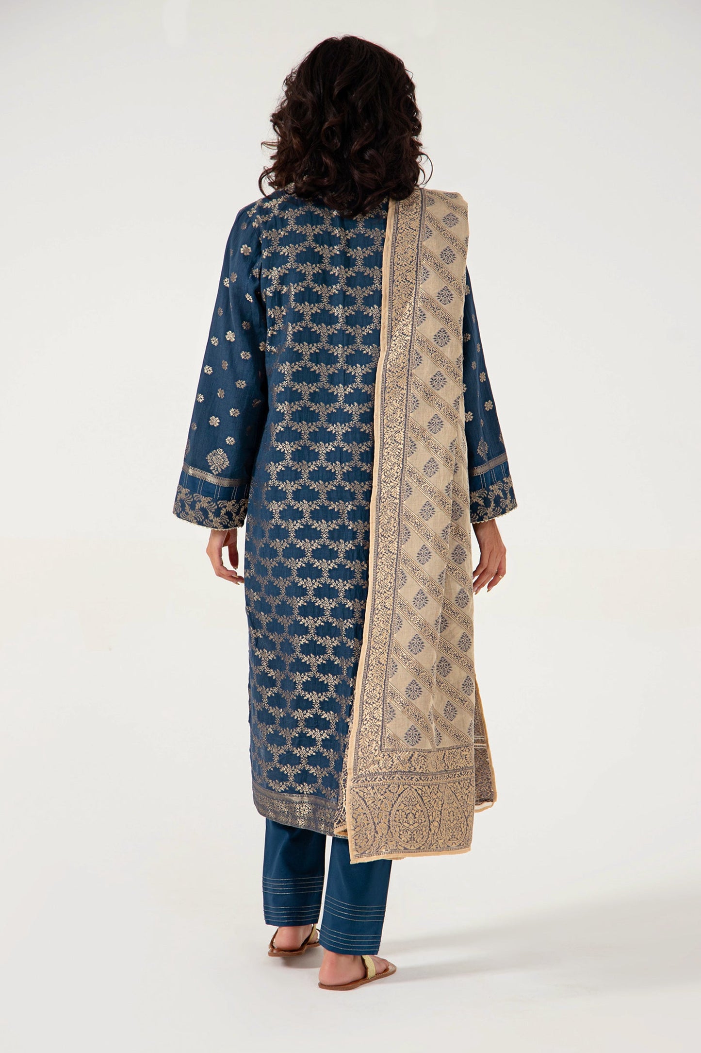 Stitched 3 Piece Dyed Jacquard Suit