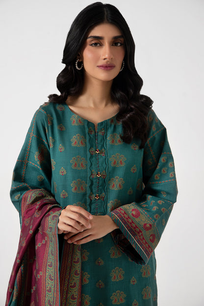 Stitched 3 Piece Dyed Jacquard Suit