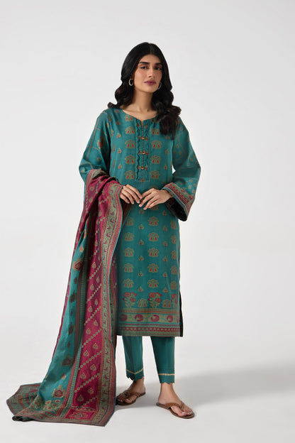 Stitched 3 Piece Dyed Jacquard Suit