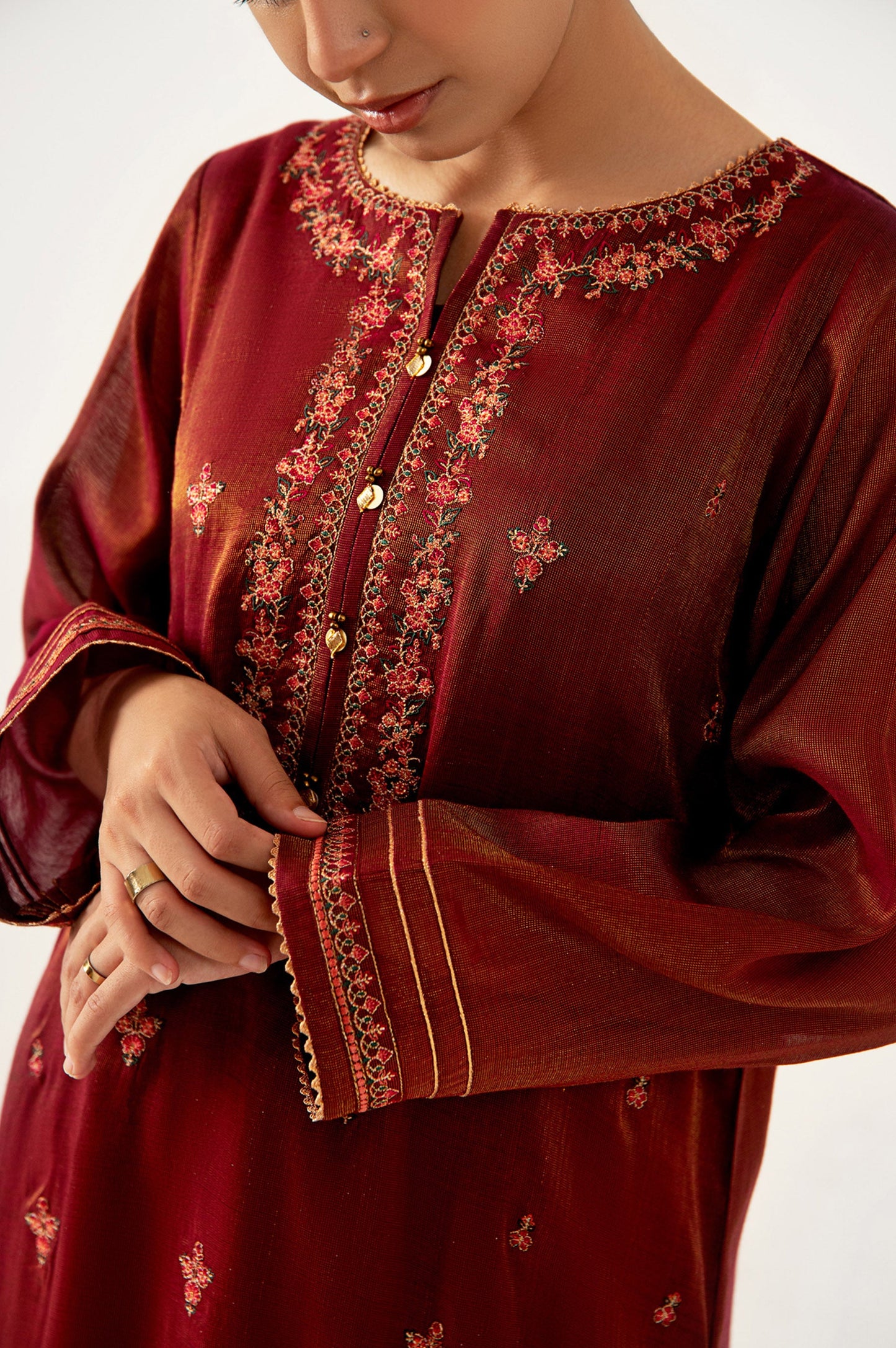 Stitched 2 Piece Mysuri Embroidered Outfit