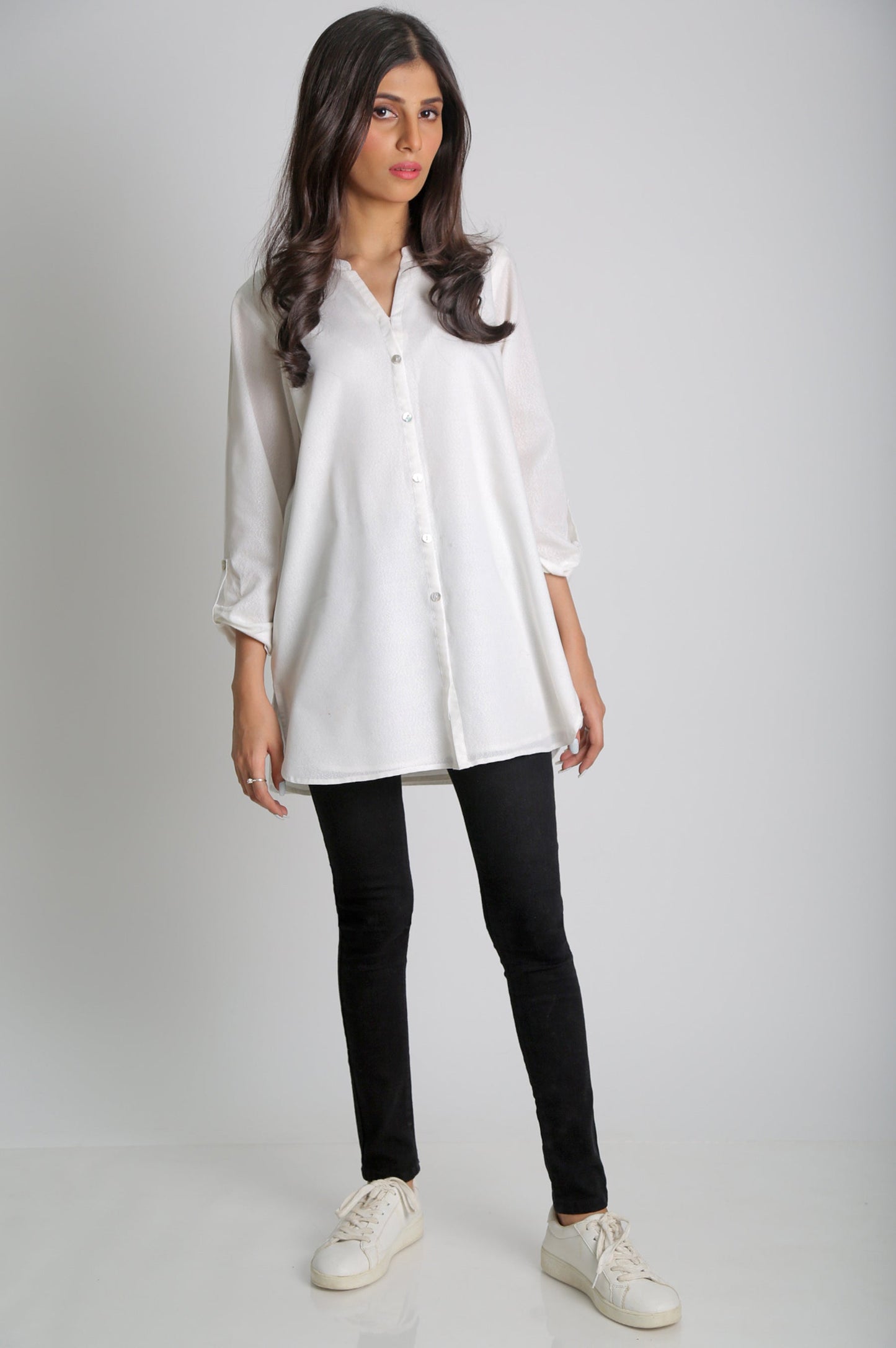 Slim Fit Denim Pants -Black