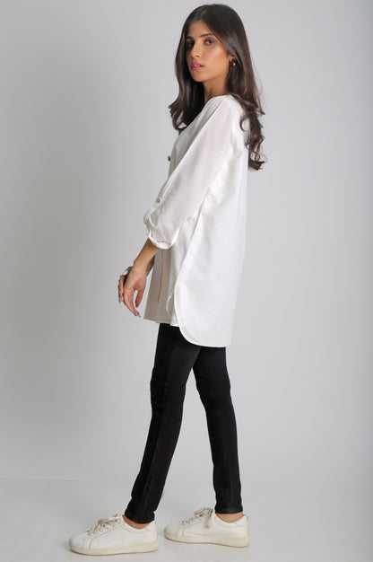 Slim Fit Denim Pants -Black