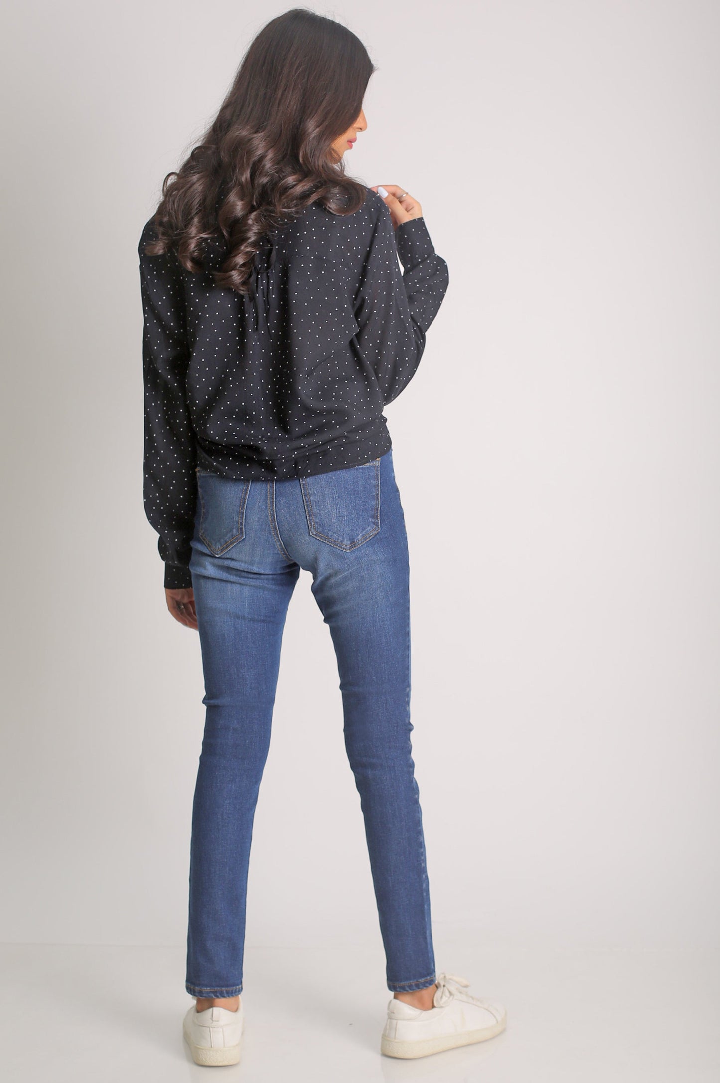 Slim Fit Denim Pants -M/Blue