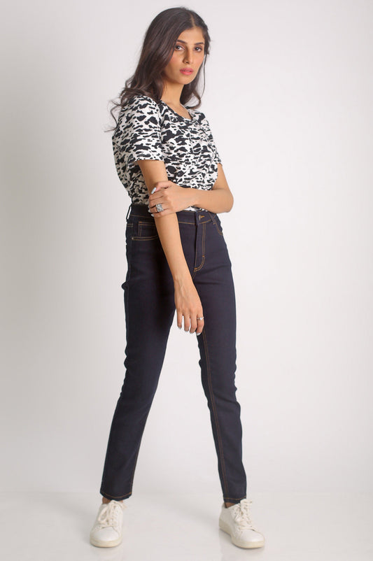 Slim Fit Denim Pants - Indigo