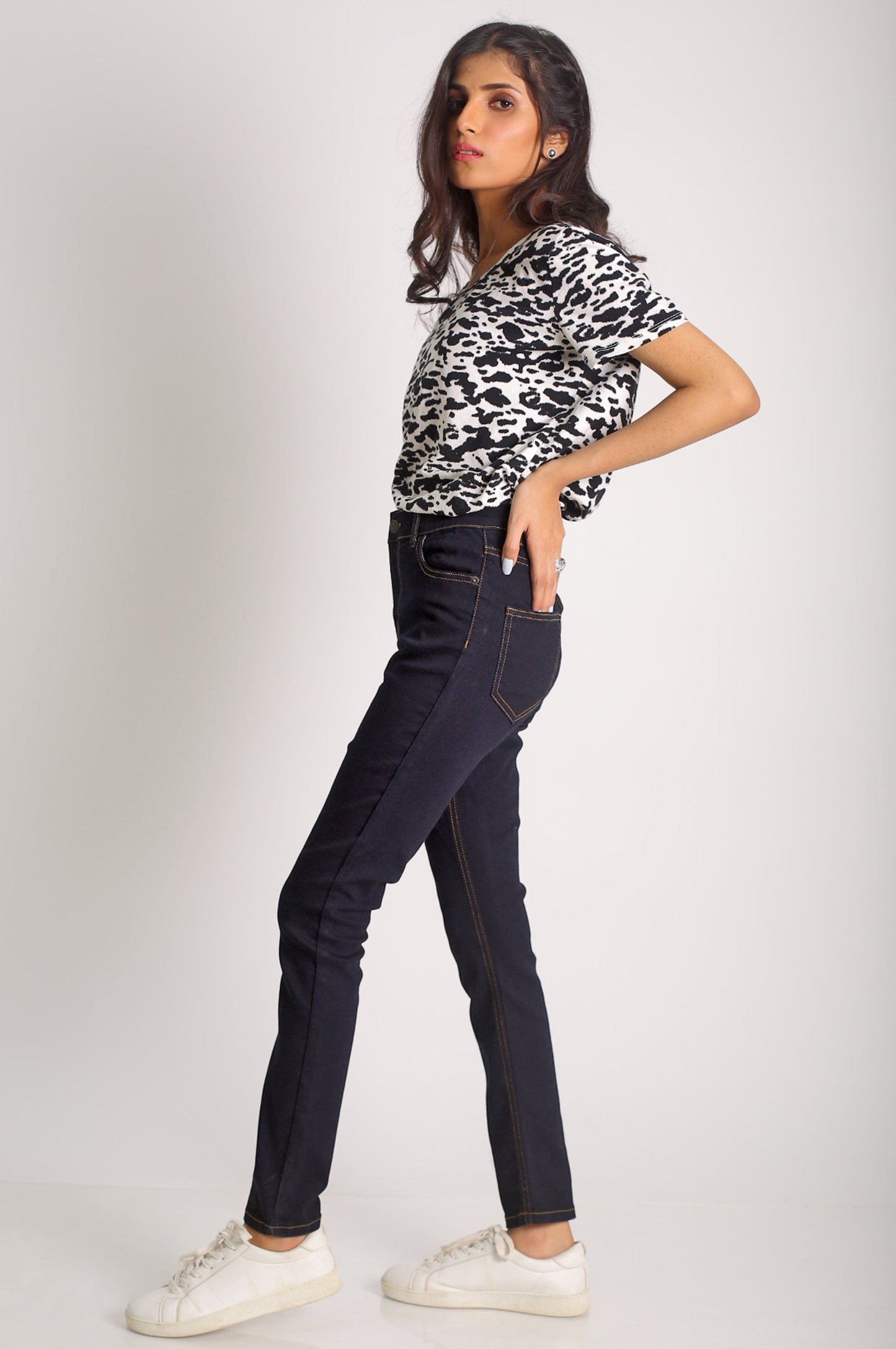 Slim Fit Denim Pants - Indigo