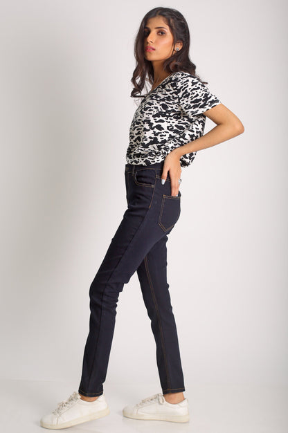 Slim Fit Denim Pants - Indigo