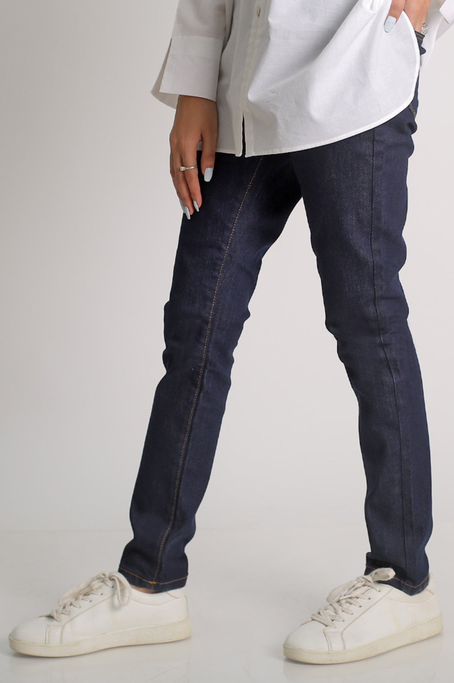 Skinny Fit Jegging Pants - Black