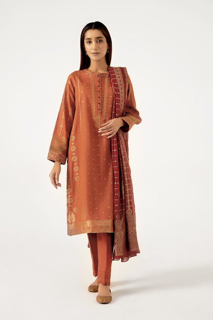 Stitched 3 Piece Dyed Jacquard Suit