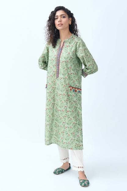 Stitched 1 Piece Digital Printed Khaddar Shirt