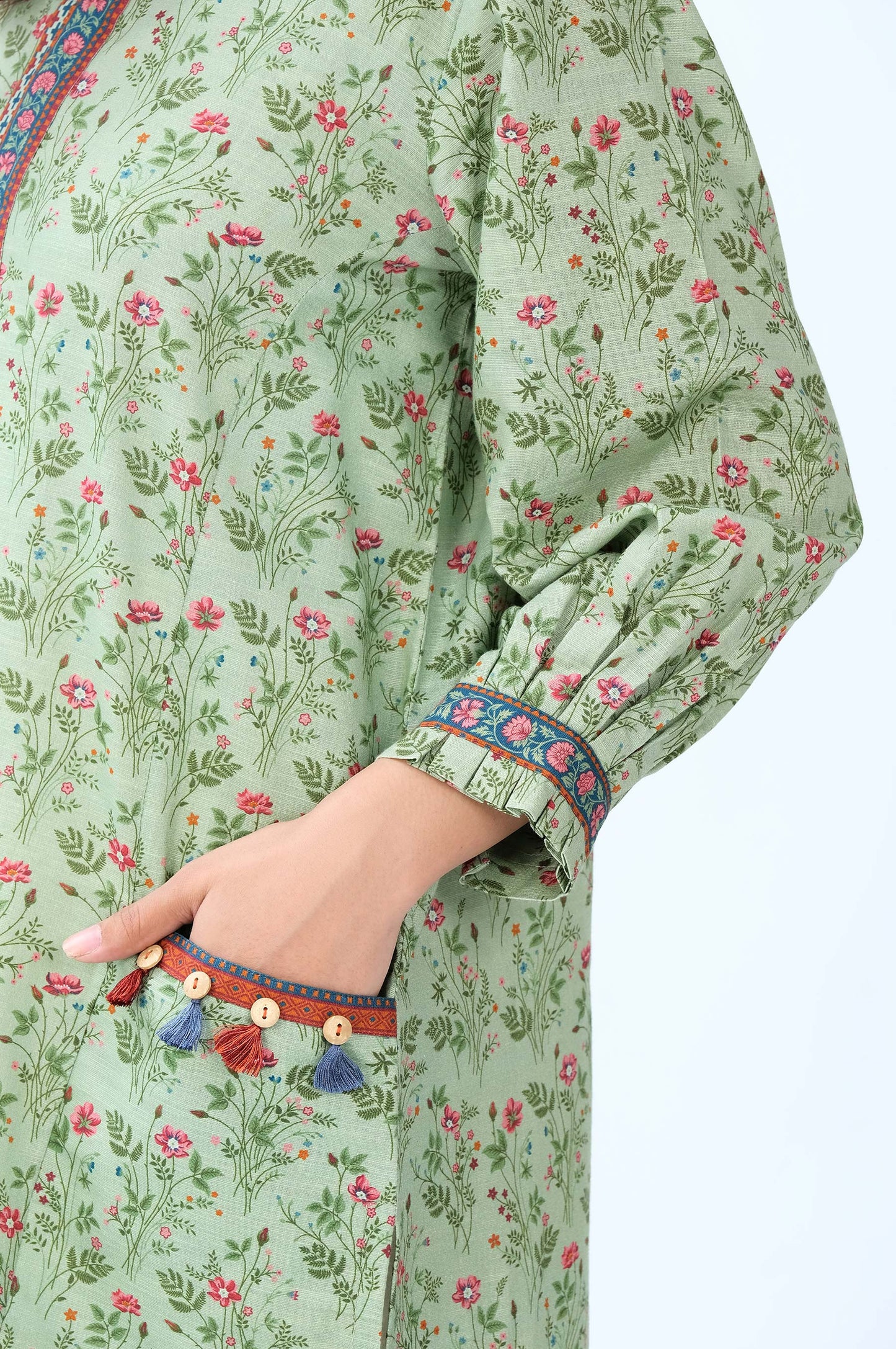 Stitched 1 Piece Digital Printed Khaddar Shirt