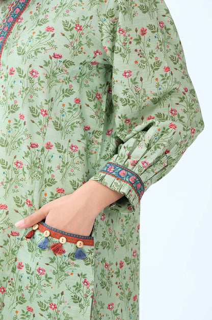 Stitched 1 Piece Digital Printed Khaddar Shirt