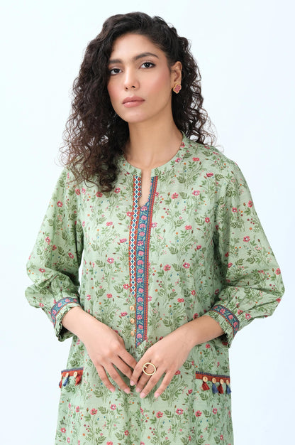 Stitched 1 Piece Digital Printed Khaddar Shirt