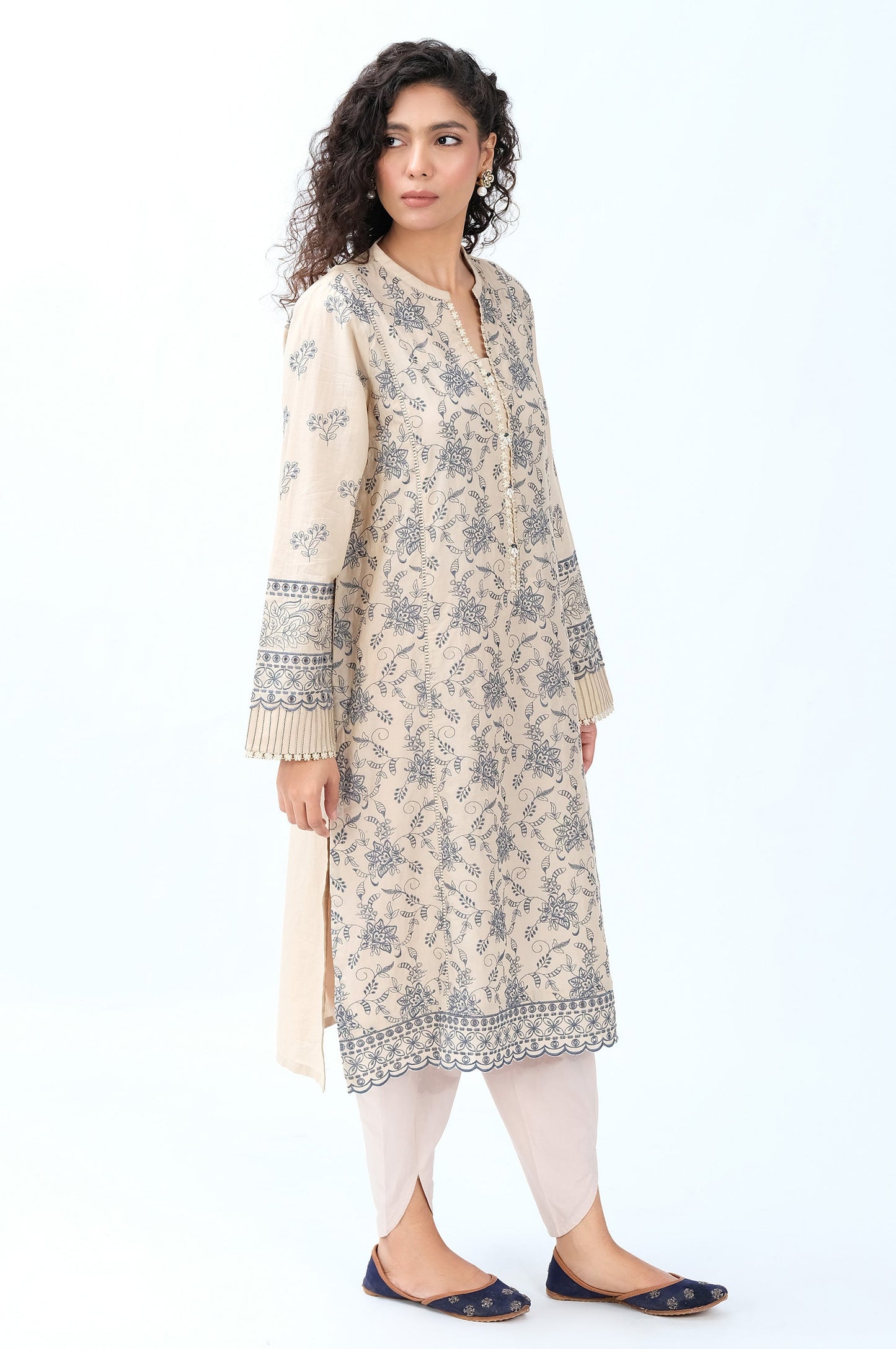 Stitched 1 Piece Chikankari Lawn Shirt