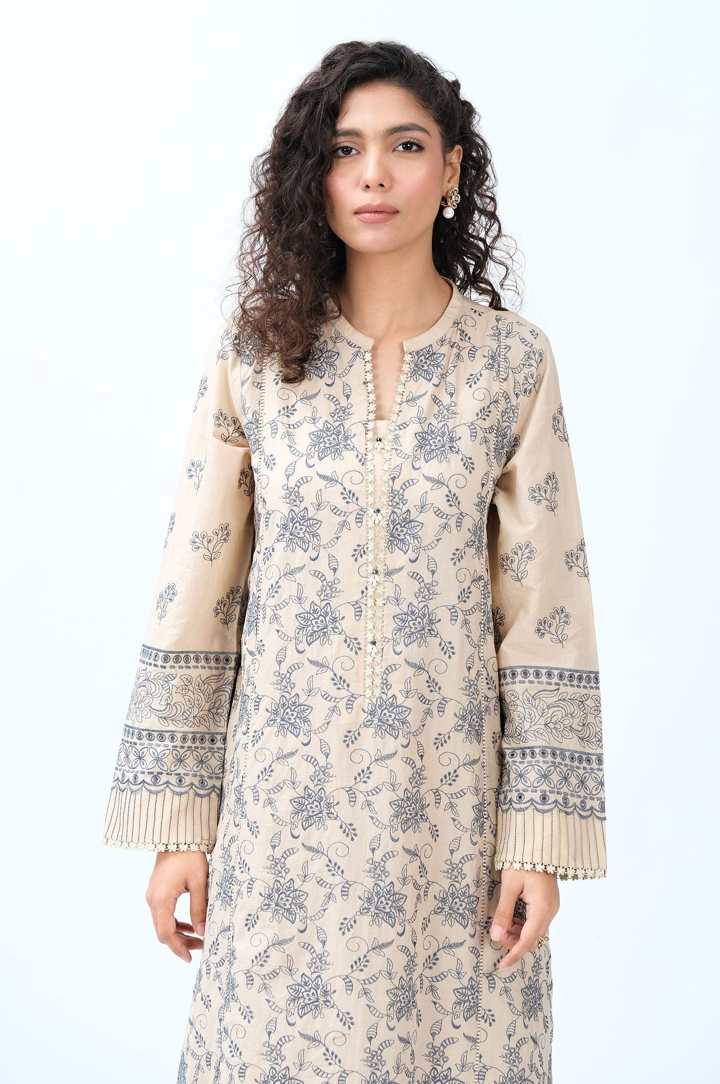 Stitched 1 Piece Chikankari Lawn Shirt