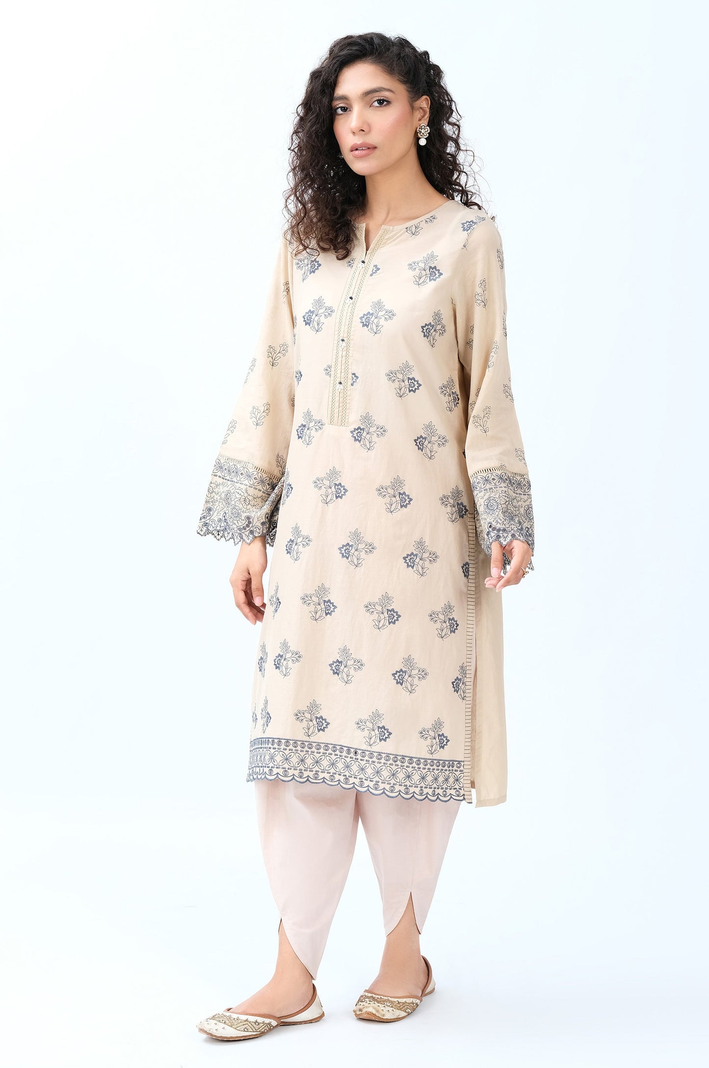 Stitched 1 Piece Chikankari Lawn Shirt