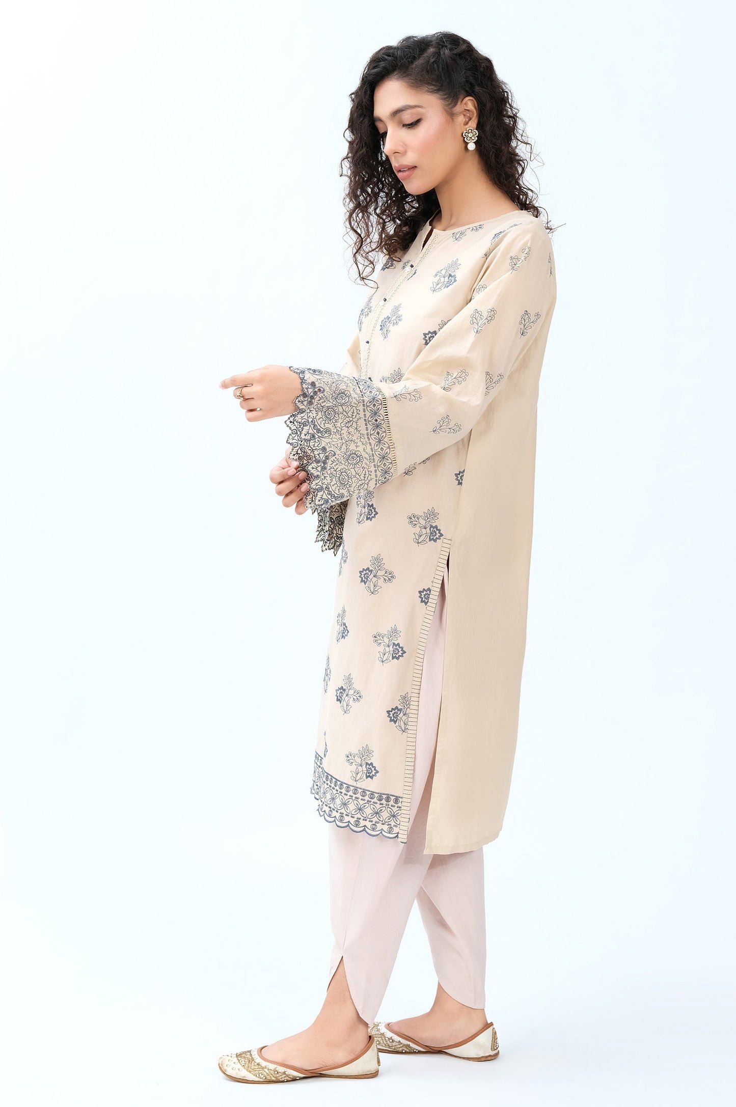 Stitched 1 Piece Chikankari Lawn Shirt