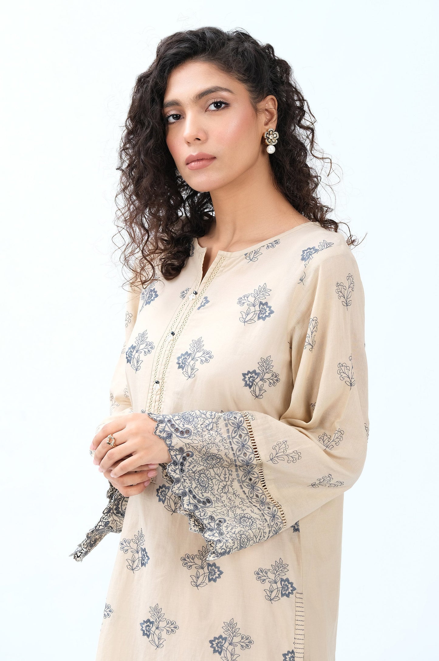 Stitched 1 Piece Chikankari Lawn Shirt