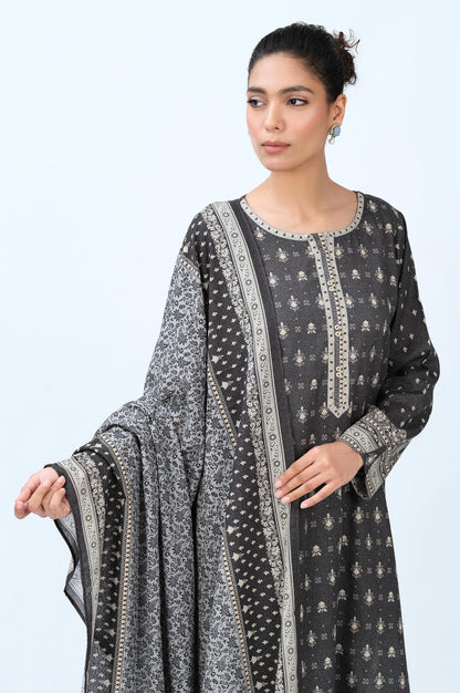 Stitched 2 Piece Printed Karandi Suit