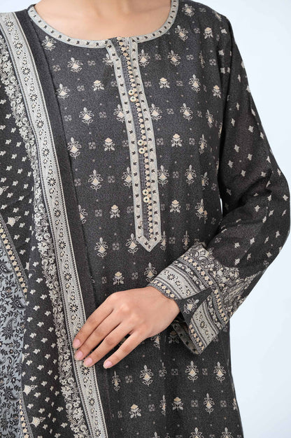 Stitched 2 Piece Printed Karandi Suit