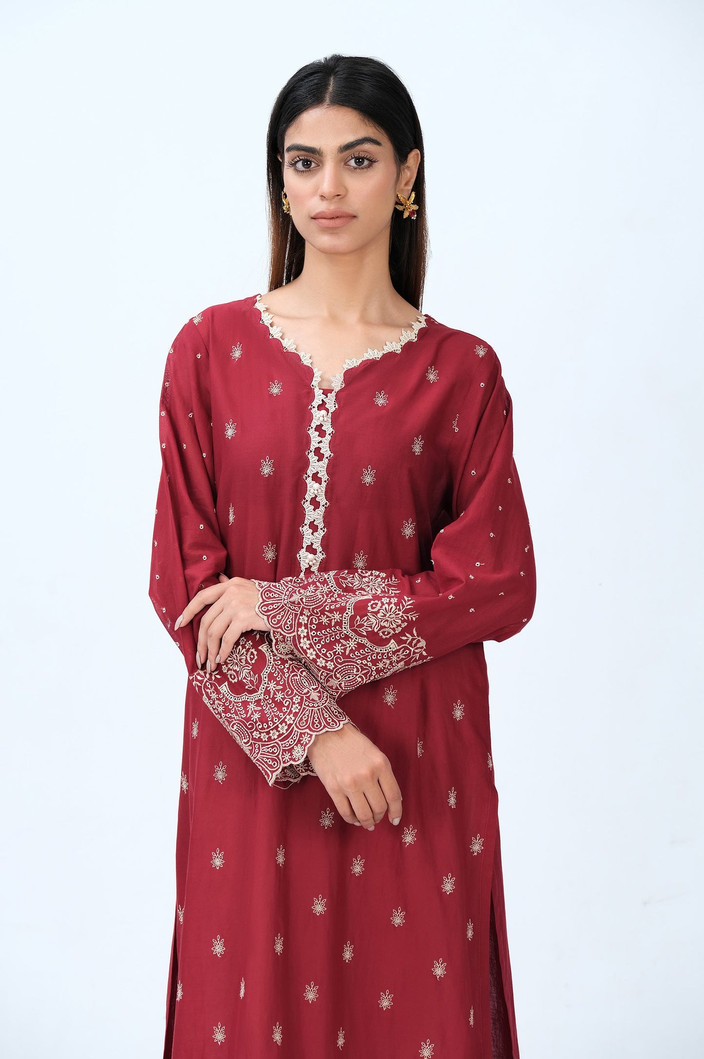 Stitched 1 Piece Chikankari Lawn Shirt