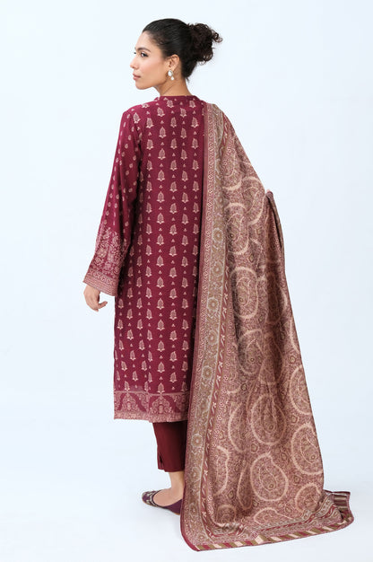 Stitched 3 Piece Yarn Dyed Jacquard Suit