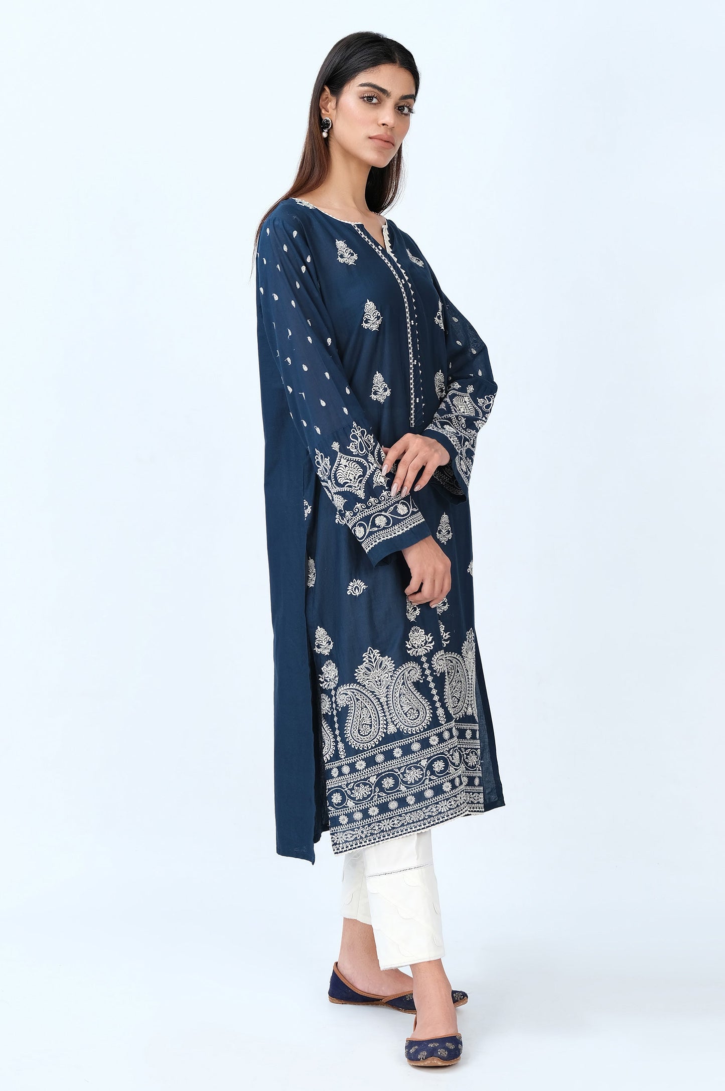 Stitched 1 Piece Chikankari Lawn Shirt