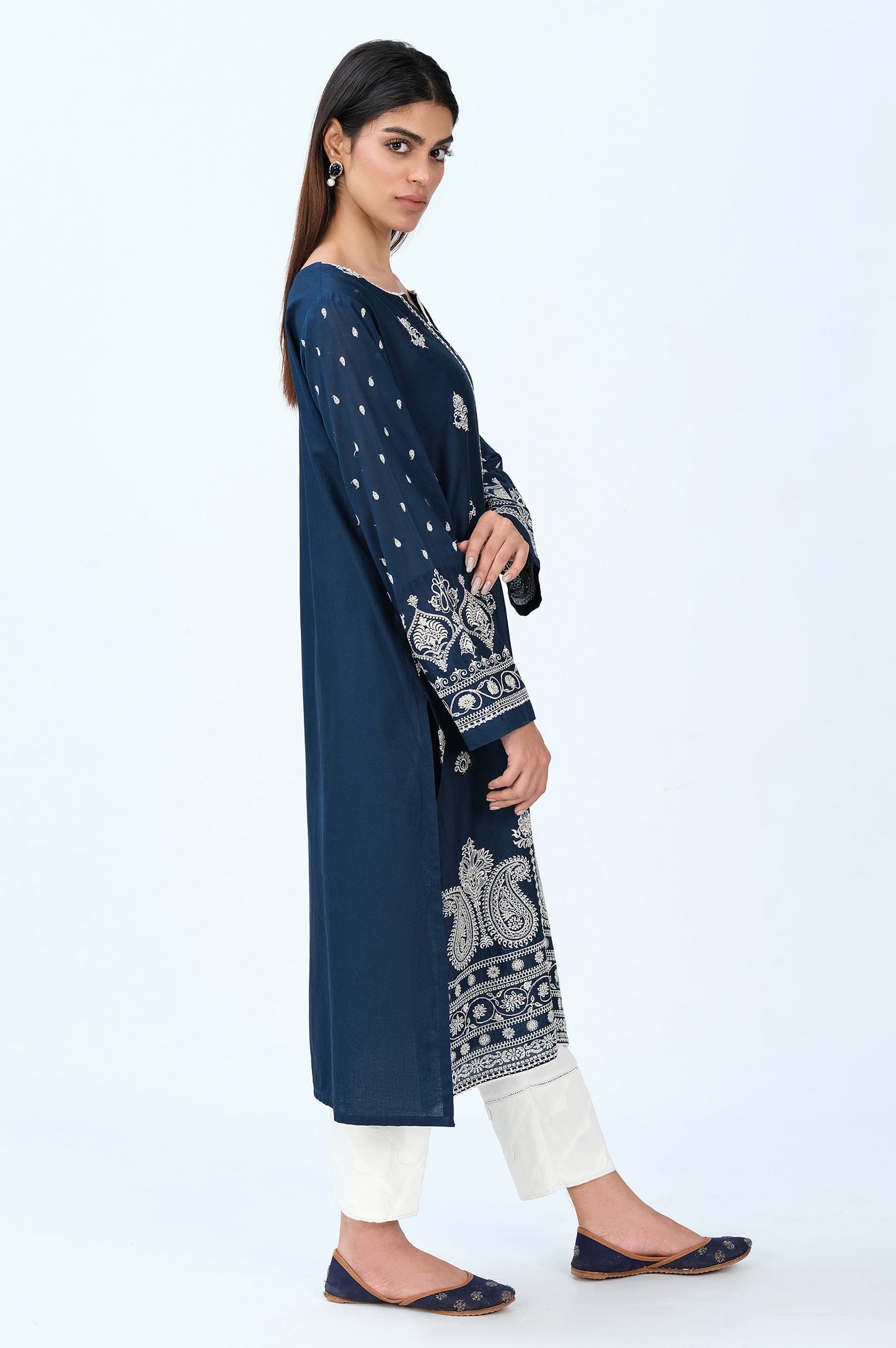 Stitched 1 Piece Chikankari Lawn Shirt